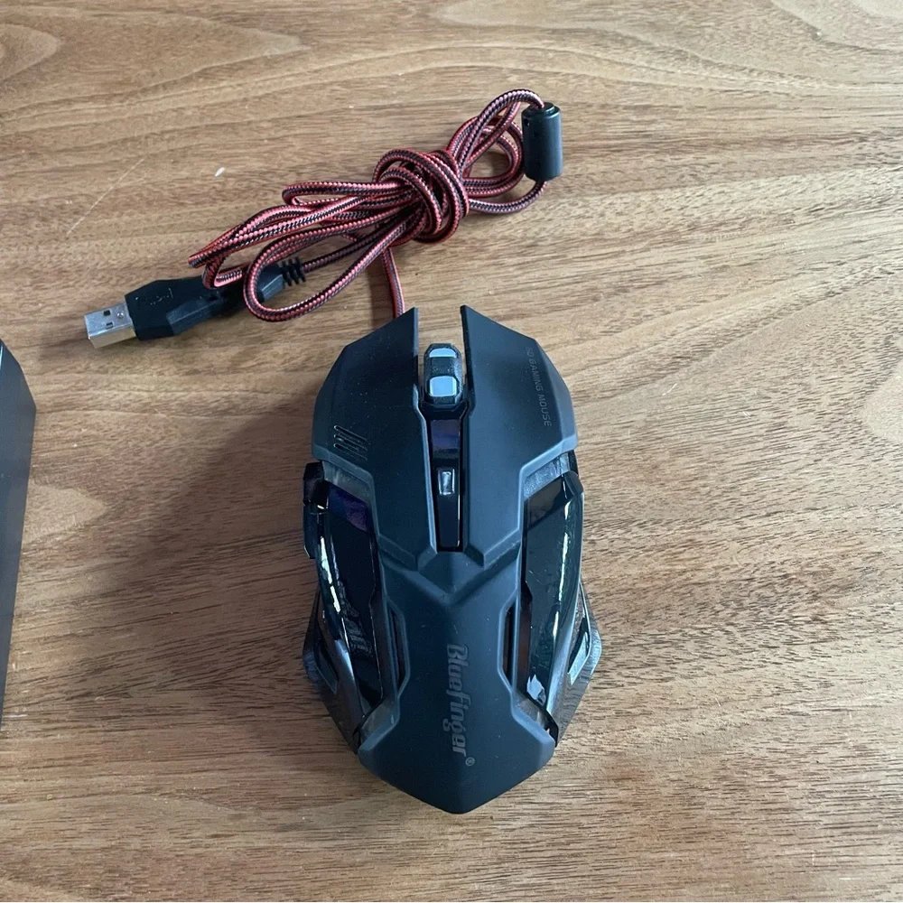 EUC Bluefinger gaming keyboard and mouse set